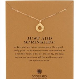 Dogeared just add sprinkles donut necklace